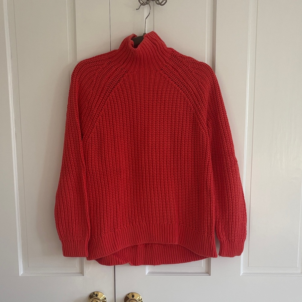 GAP Vibrant Red Turtleneck Sweater